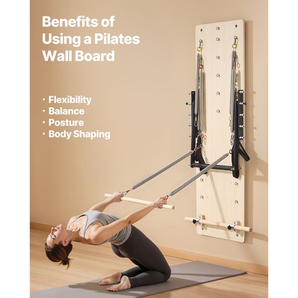 Wall-Mounted Pilates Reformer in use